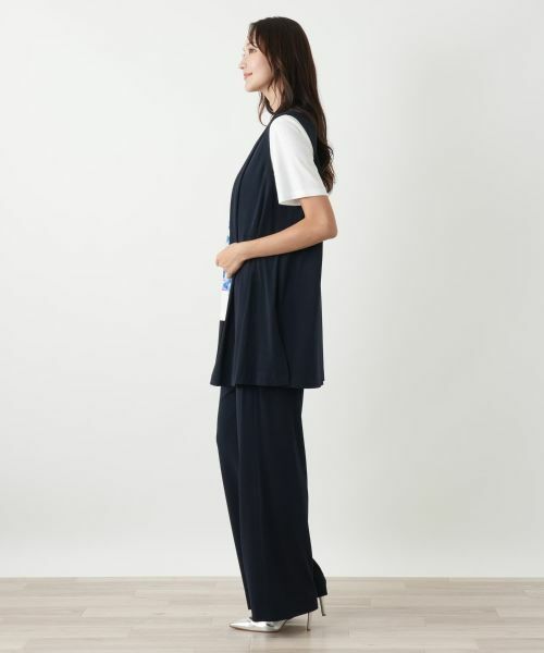 Leilian PLUS HOUSE / レリアンプラスハウス テーラードジャケット | ロングベスト【ROCHAS Premiere】 | 詳細2