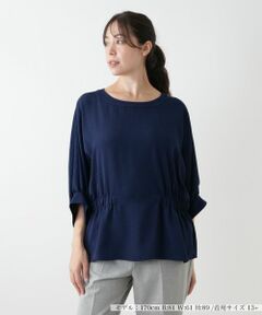 Leilian PLUS HOUSE / レリアンプラスハウス シャツ・ブラウス | ボリュームスリーブブラウス【ROCHAS Premiere】