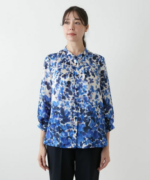 Leilian PLUS HOUSE / レリアンプラスハウス シャツ・ブラウス | プリントブラウス【ROCHAS Premiere】 | 詳細4