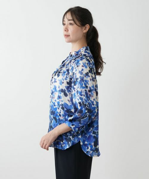 Leilian PLUS HOUSE / レリアンプラスハウス シャツ・ブラウス | プリントブラウス【ROCHAS Premiere】 | 詳細5