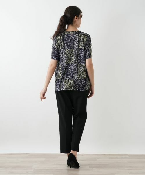 Leilian PLUS HOUSE / レリアンプラスハウス カットソー | フラワープリントカットソー【ROCHAS Premiere】 | 詳細3