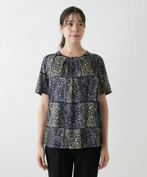 Leilian PLUS HOUSE / レリアンプラスハウス カットソー | フラワープリントカットソー【ROCHAS Premiere】 | 詳細4