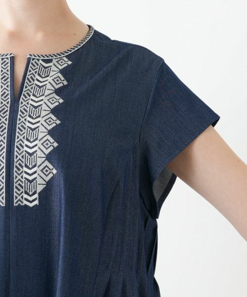 Leilian PLUS HOUSE / レリアンプラスハウス ドレス | 刺繍フレアワンピース【プラス企画】 | 詳細13