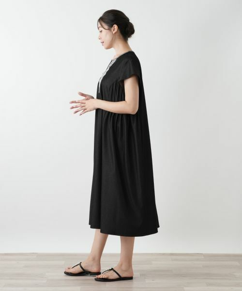 Leilian PLUS HOUSE / レリアンプラスハウス ドレス | 刺繍フレアワンピース【プラス企画】 | 詳細2