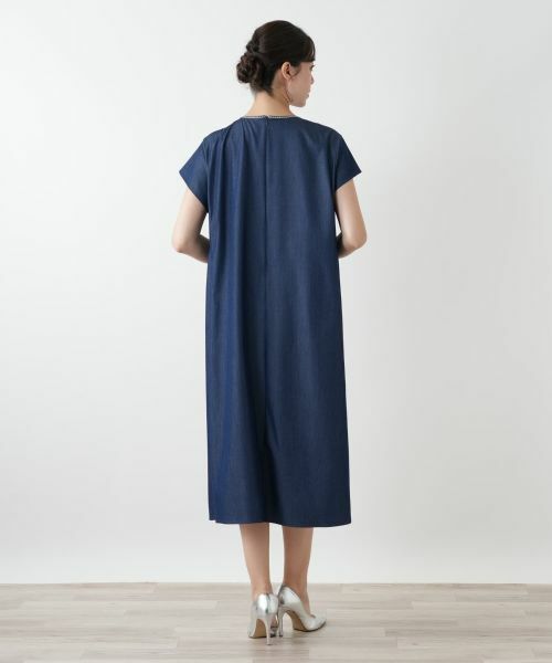 Leilian PLUS HOUSE / レリアンプラスハウス ドレス | 刺繍フレアワンピース【プラス企画】 | 詳細6