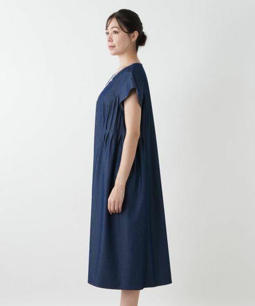 Leilian PLUS HOUSE / レリアンプラスハウス ドレス | 刺繍フレアワンピース【プラス企画】 | 詳細8