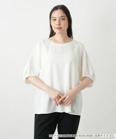 Leilian PLUS HOUSE / レリアンプラスハウス シャツ・ブラウス | ボリュームスリーブブラウス【プラス企画】