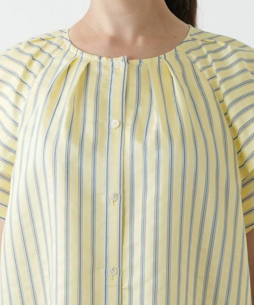 Leilian PLUS HOUSE / レリアンプラスハウス シャツ・ブラウス | 袖ティアードストライプブラウス【プラス企画】 | 詳細13