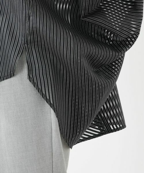 Leilian PLUS HOUSE / レリアンプラスハウス シャツ・ブラウス | ストライプポンチョブラウス【プラス企画】 | 詳細10