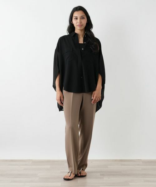 Leilian PLUS HOUSE / レリアンプラスハウス シャツ・ブラウス | ポンチョ風ブラウス | 詳細1
