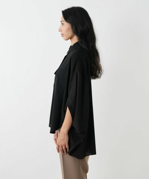 Leilian PLUS HOUSE / レリアンプラスハウス シャツ・ブラウス | ポンチョ風ブラウス | 詳細5
