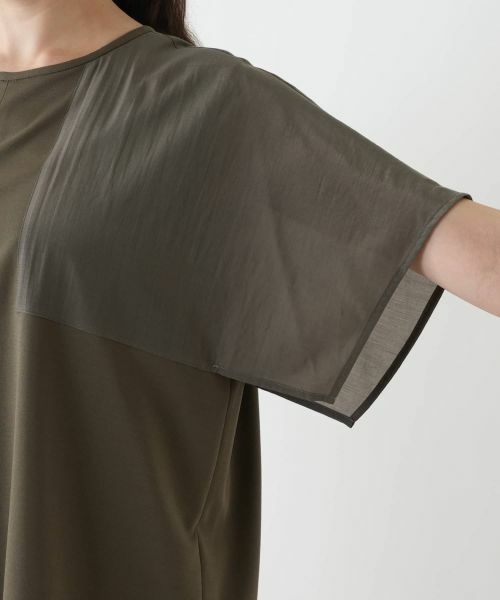 Leilian PLUS HOUSE / レリアンプラスハウス カットソー | 切替スリーブカットソー【プラス企画】 | 詳細12