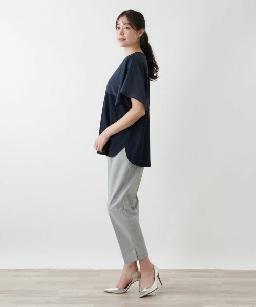 Leilian PLUS HOUSE / レリアンプラスハウス カットソー | 切替スリーブカットソー【プラス企画】 | 詳細2