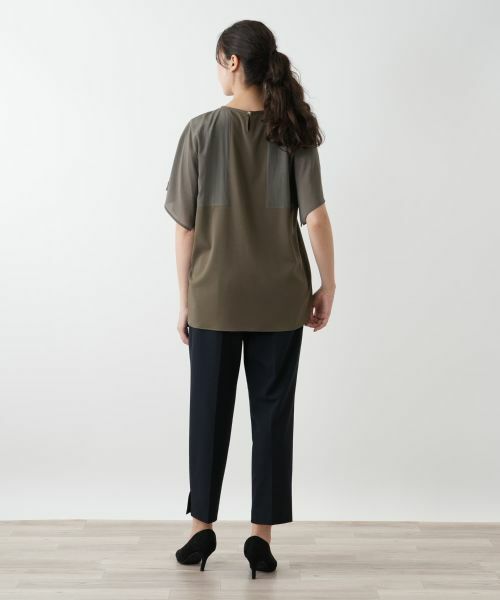 Leilian PLUS HOUSE / レリアンプラスハウス カットソー | 切替スリーブカットソー【プラス企画】 | 詳細6