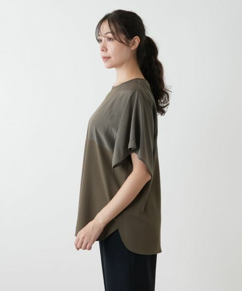 Leilian PLUS HOUSE / レリアンプラスハウス カットソー | 切替スリーブカットソー【プラス企画】 | 詳細8