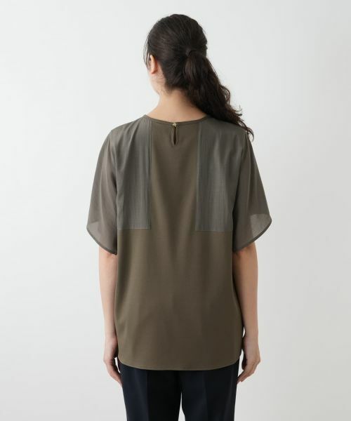 Leilian PLUS HOUSE / レリアンプラスハウス カットソー | 切替スリーブカットソー【プラス企画】 | 詳細9
