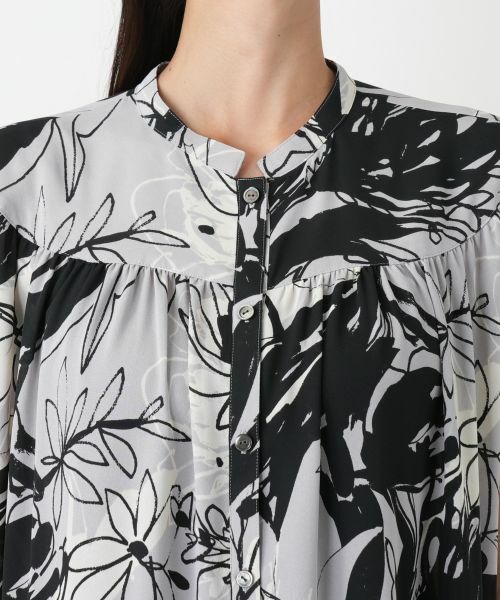 Leilian PLUS HOUSE / レリアンプラスハウス シャツ・ブラウス | プリントロングチュニックブラウス | 詳細10