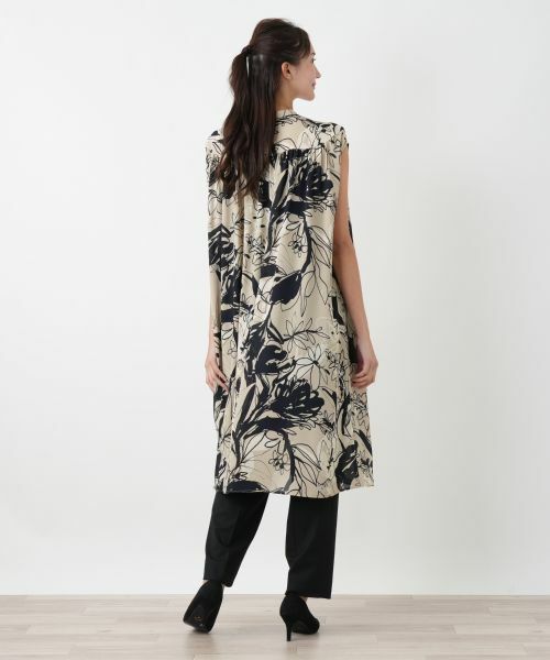 Leilian PLUS HOUSE / レリアンプラスハウス シャツ・ブラウス | プリントロングチュニックブラウス | 詳細3