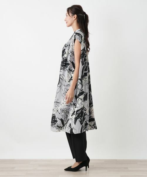 Leilian PLUS HOUSE / レリアンプラスハウス シャツ・ブラウス | プリントロングチュニックブラウス | 詳細5