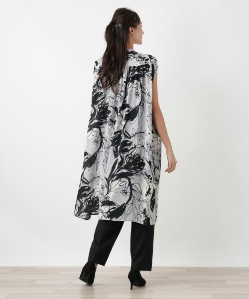 Leilian PLUS HOUSE / レリアンプラスハウス シャツ・ブラウス | プリントロングチュニックブラウス | 詳細6