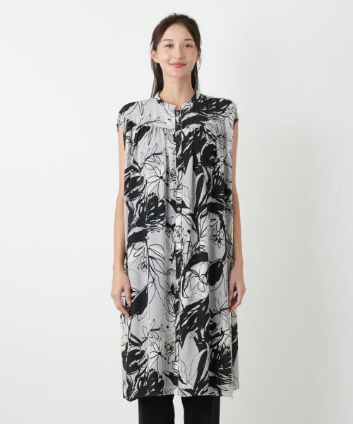 Leilian PLUS HOUSE / レリアンプラスハウス シャツ・ブラウス | プリントロングチュニックブラウス | 詳細7