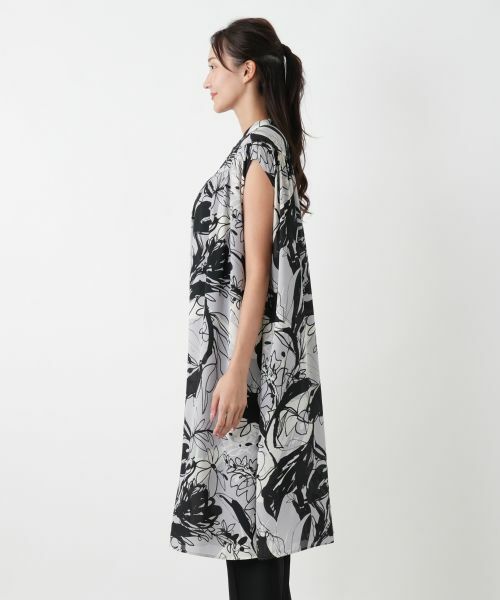 Leilian PLUS HOUSE / レリアンプラスハウス シャツ・ブラウス | プリントロングチュニックブラウス | 詳細8