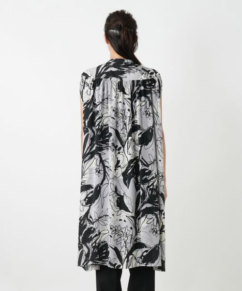 Leilian PLUS HOUSE / レリアンプラスハウス シャツ・ブラウス | プリントロングチュニックブラウス | 詳細9