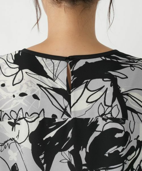 Leilian PLUS HOUSE / レリアンプラスハウス シャツ・ブラウス | ティアードスリーブプリントブラウス | 詳細11