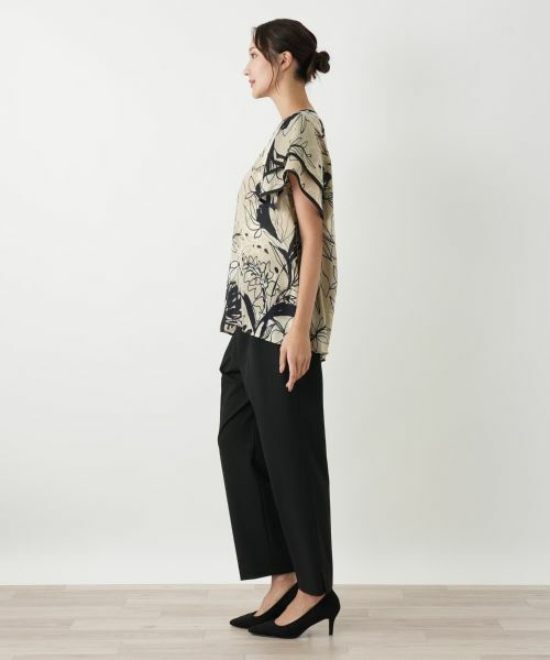 Leilian PLUS HOUSE / レリアンプラスハウス シャツ・ブラウス | ティアードスリーブプリントブラウス | 詳細2