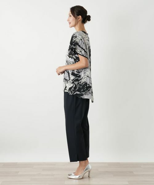 Leilian PLUS HOUSE / レリアンプラスハウス シャツ・ブラウス | ティアードスリーブプリントブラウス | 詳細5