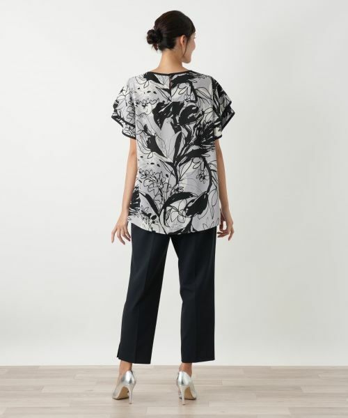 Leilian PLUS HOUSE / レリアンプラスハウス シャツ・ブラウス | ティアードスリーブプリントブラウス | 詳細6