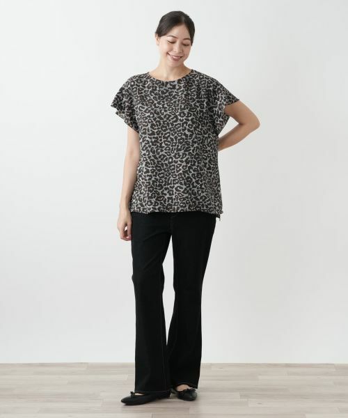Leilian PLUS HOUSE / レリアンプラスハウス シャツ・ブラウス | レオパードブラウス【プラス企画】 | 詳細1