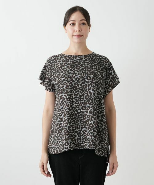 Leilian PLUS HOUSE / レリアンプラスハウス シャツ・ブラウス | レオパードブラウス【プラス企画】 | 詳細4