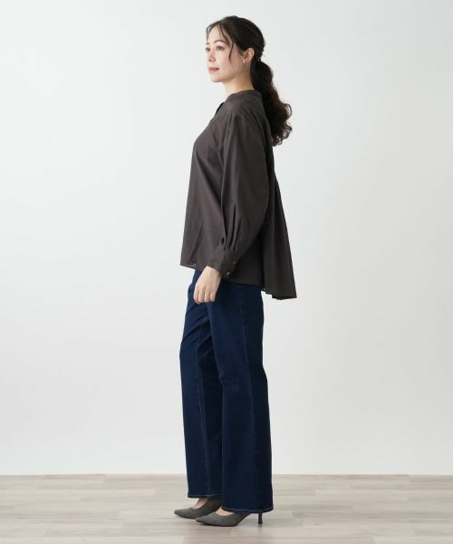 Leilian PLUS HOUSE / レリアンプラスハウス シャツ・ブラウス | スタンドカラーブラウス【プラス企画】 | 詳細2