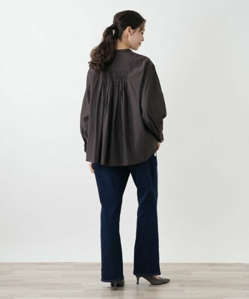 Leilian PLUS HOUSE / レリアンプラスハウス シャツ・ブラウス | スタンドカラーブラウス【プラス企画】 | 詳細3