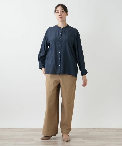 Leilian PLUS HOUSE / レリアンプラスハウス シャツ・ブラウス | スタンドカラーブラウス【プラス企画】 | 詳細4