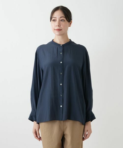 Leilian PLUS HOUSE / レリアンプラスハウス シャツ・ブラウス | スタンドカラーブラウス【プラス企画】 | 詳細7