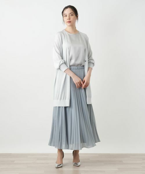 Leilian PLUS HOUSE / レリアンプラスハウス カーディガン・ボレロ | ラメロングカーディガン【BOURGE】 | 詳細1