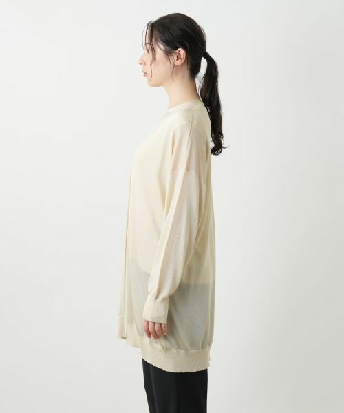 Leilian PLUS HOUSE / レリアンプラスハウス カーディガン・ボレロ | ラメロングカーディガン【BOURGE】 | 詳細11
