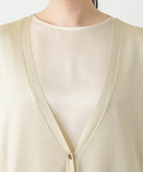 Leilian PLUS HOUSE / レリアンプラスハウス カーディガン・ボレロ | ラメロングカーディガン【BOURGE】 | 詳細13
