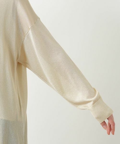Leilian PLUS HOUSE / レリアンプラスハウス カーディガン・ボレロ | ラメロングカーディガン【BOURGE】 | 詳細15