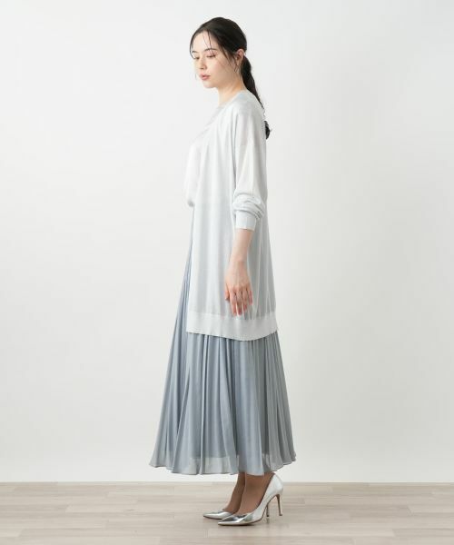 Leilian PLUS HOUSE / レリアンプラスハウス カーディガン・ボレロ | ラメロングカーディガン【BOURGE】 | 詳細2