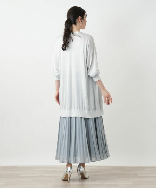 Leilian PLUS HOUSE / レリアンプラスハウス カーディガン・ボレロ | ラメロングカーディガン【BOURGE】 | 詳細3