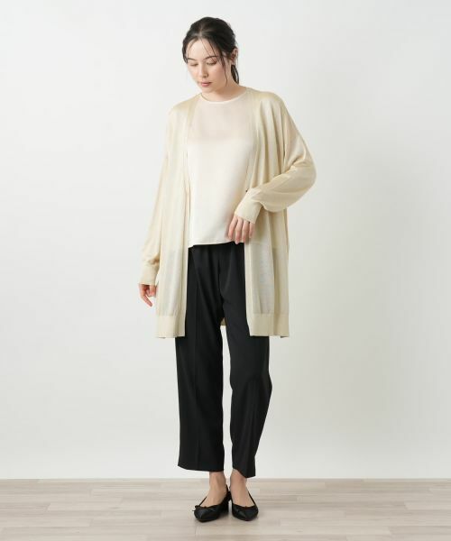 Leilian PLUS HOUSE / レリアンプラスハウス カーディガン・ボレロ | ラメロングカーディガン【BOURGE】 | 詳細7