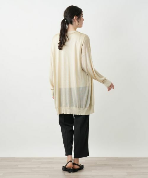 Leilian PLUS HOUSE / レリアンプラスハウス カーディガン・ボレロ | ラメロングカーディガン【BOURGE】 | 詳細9