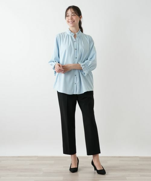 Leilian PLUS HOUSE / レリアンプラスハウス シャツ・ブラウス | フリルカラーブラウス【MUSE BY ROCHAS Premiere】 | 詳細1