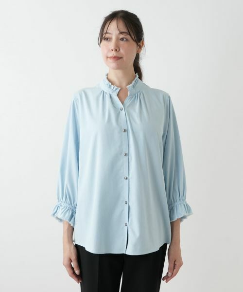 Leilian PLUS HOUSE / レリアンプラスハウス シャツ・ブラウス | フリルカラーブラウス【MUSE BY ROCHAS Premiere】 | 詳細4