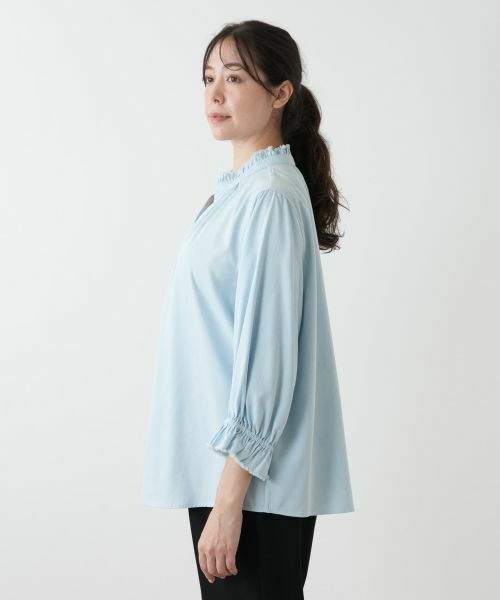 Leilian PLUS HOUSE / レリアンプラスハウス シャツ・ブラウス | フリルカラーブラウス【MUSE BY ROCHAS Premiere】 | 詳細5