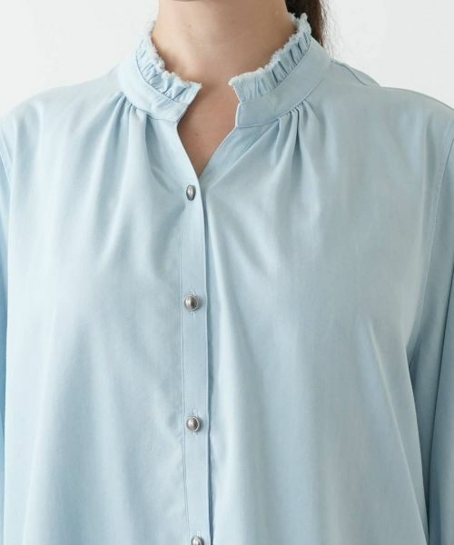 Leilian PLUS HOUSE / レリアンプラスハウス シャツ・ブラウス | フリルカラーブラウス【MUSE BY ROCHAS Premiere】 | 詳細7