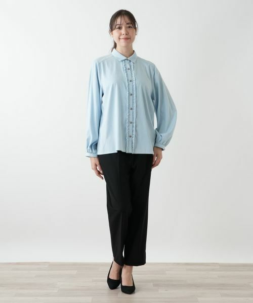 Leilian PLUS HOUSE / レリアンプラスハウス シャツ・ブラウス | フリルブラウス【MUSE BY ROCHAS Premiere】 | 詳細1